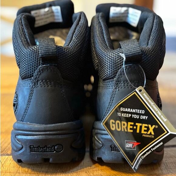 NEW Timberland Womens GORE-TEX Black Leather Work Outdoor Boots Size 10 - Picture 9 of 12